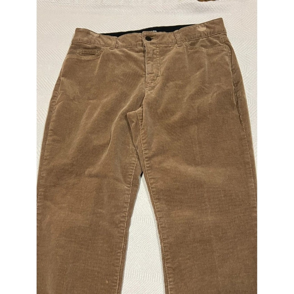Chaps Women's Size 10 Brown Corduroy Pants Straight Leg 5-Pocket Cords Stretch